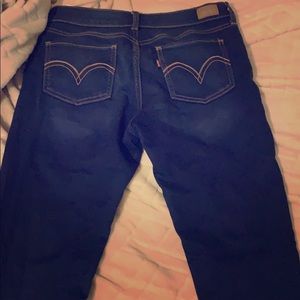 Navy blue jeans